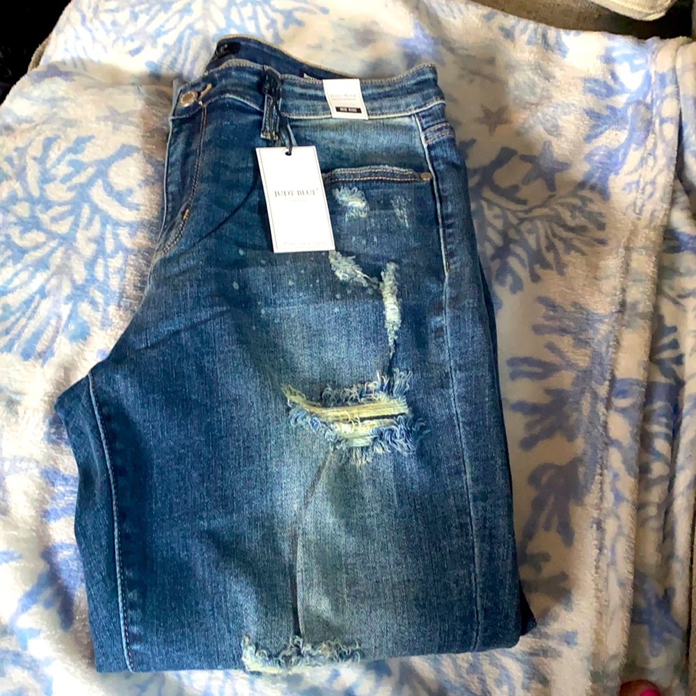 Judy Blue Beach Splash Boyfriend Jeans 13/31
